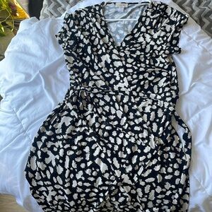 Loft leopard print dress